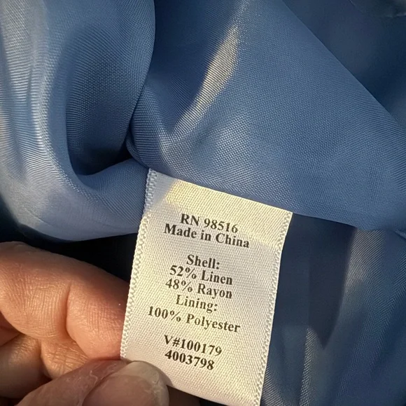 Coldwater Creek Light Blue V-Neck Dress - Picture 5 of 5